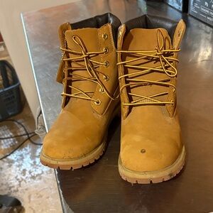 Timberland Women's Tan Combat Boots